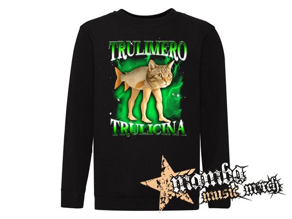 TRULIMERO TRULICINA - čierna detská mikina bez kapuce