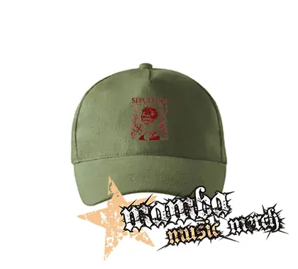 SEPULTURA - Roots Bloody Red - olivová šiltovka "khaki"
