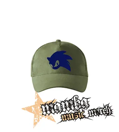 SONIC THE HEDGEHOG - Face - olivová šiltovka "khaki"