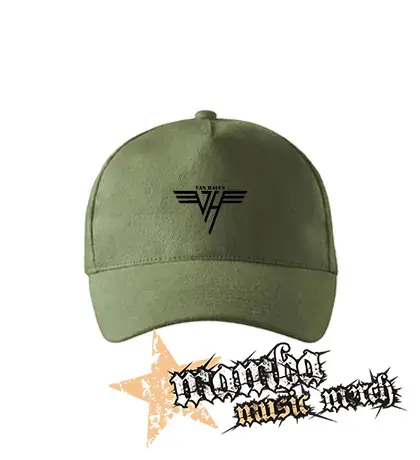 VAN HALEN - Logo Crest - olivová šiltovka "khaki"