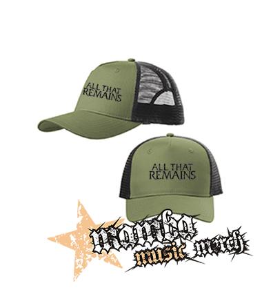 ALL THAT REMAINS - Logo - olivovočierna sieťkovaná šiltovka model "Trucker Cap"