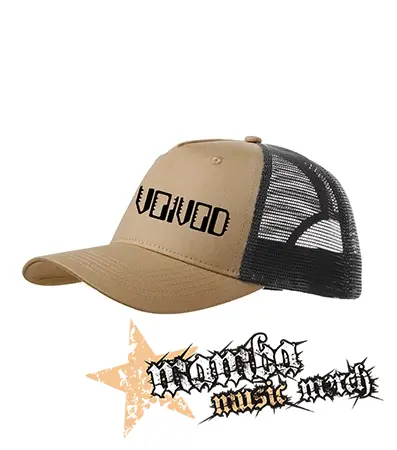 VOIVOD - Logo Nothingface - pieskovočierna sieťkovaná šiltovka model "Trucker Cap"