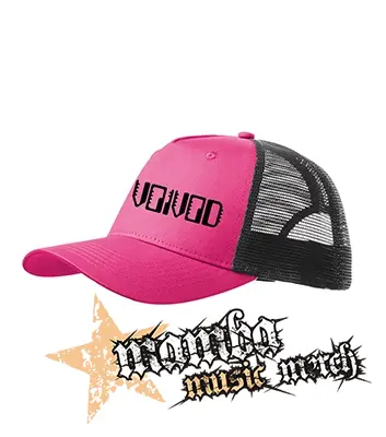 VOIVOD - Logo Nothingface - ružovočierna sieťkovaná šiltovka model "Trucker Cap"