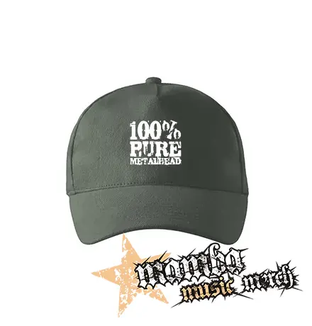 100% PURE METAL HEAD - šiltovka vo farbe tmavá bridlica
