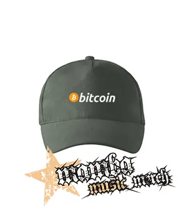 BITCOIN - Logo - šiltovka vo farbe tmavá bridlica