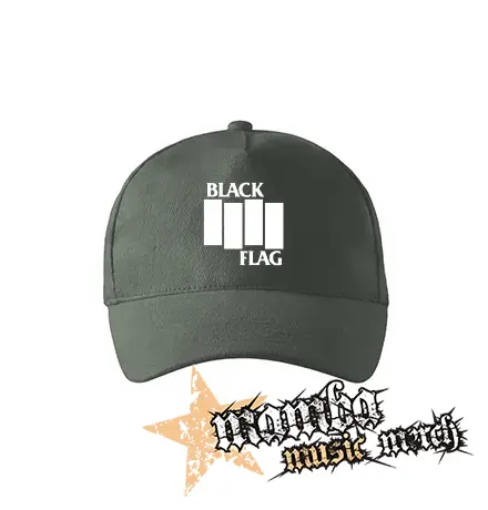 BLACK FLAG - Logo Crest - šiltovka vo farbe tmavá bridlica