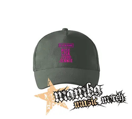BLACKPINK - Logo And Names - šiltovka vo farbe tmavá bridlica