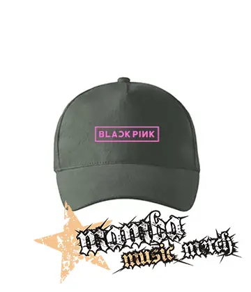 BLACKPINK - Logo Pink - šiltovka vo farbe tmavá bridlica