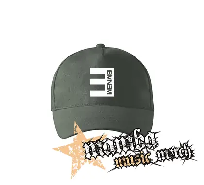 EMINEM - Logo Crest CIERNE - šiltovka vo farbe tmavá bridlica
