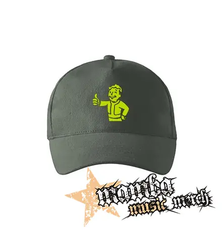 FALLOUT - Vault Boy Green - šiltovka vo farbe tmavá bridlica