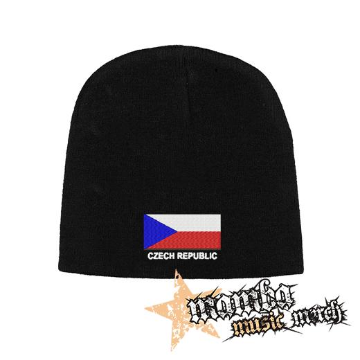 Čierna zimná čiapka CZECH REPUBLIC