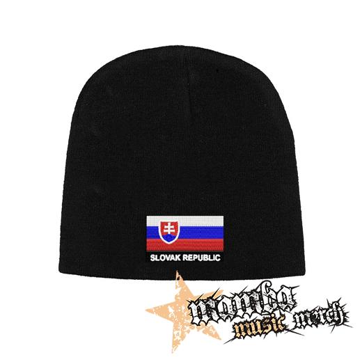 Čierna zimná čiapka SLOVAK REPUBLIC