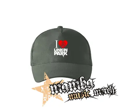I LOVE LINKIN PARK - šiltovka vo farbe tmavá bridlica