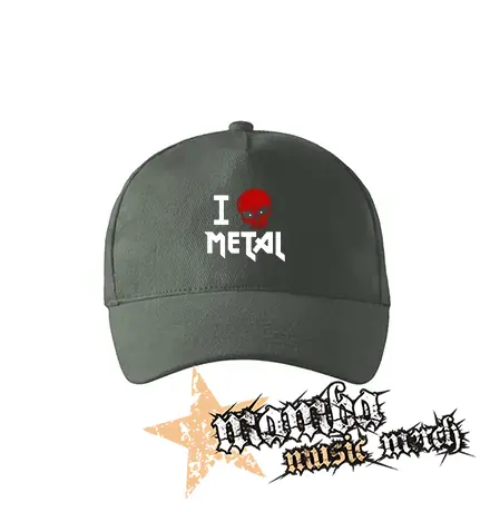 I LOVE METAL - šiltovka vo farbe tmavá bridlica