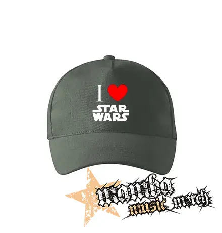 I LOVE STAR WARS - šiltovka vo farbe tmavá bridlica