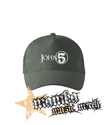 JOHN 5 - Logo - šiltovka vo farbe tmavá bridlica