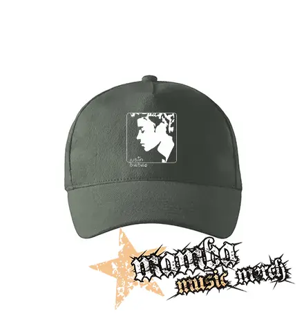 JUSTIN BIEBER - Logo & Portrait Motive 2 - šiltovka vo farbe tmavá bridlica
