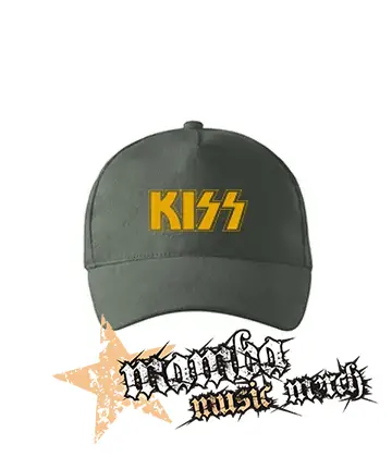 KISS - Yellow Logo - šiltovka vo farbe tmavá bridlica