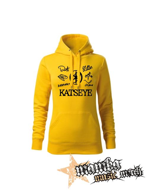 KATSEYE - Logo Signature - žltá dámska mikina