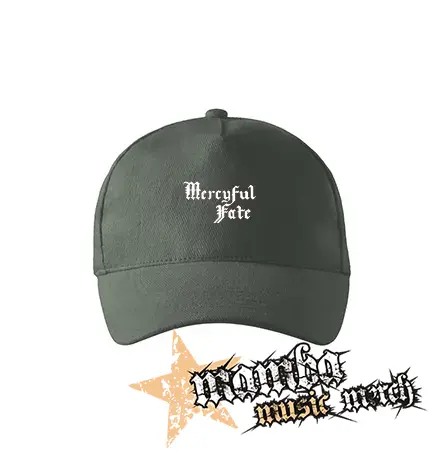 MERCYFUL FATE - Logo White - šiltovka vo farbe tmavá bridlica
