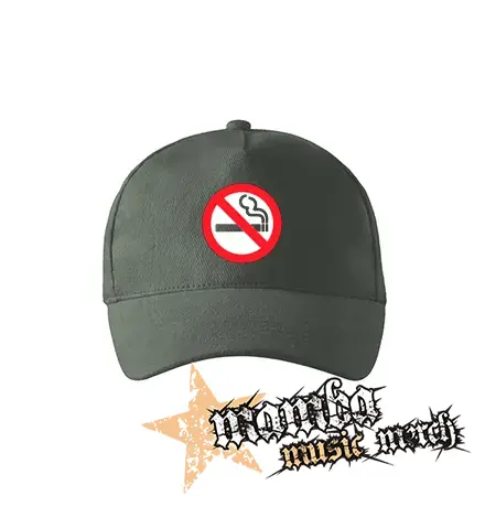 NO SMOKING - šiltovka vo farbe tmavá bridlica