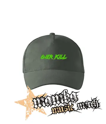 OVERKILL - Logo Green - šiltovka vo farbe tmavá bridlica