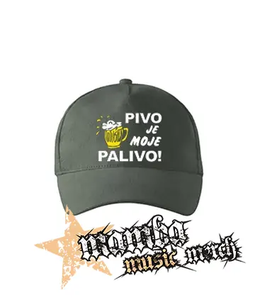 PIVO JE MOJE PALIVO - šiltovka vo farbe tmavá bridlica
