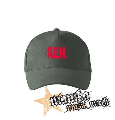 REM - Logo Red - šiltovka vo farbe tmavá bridlica