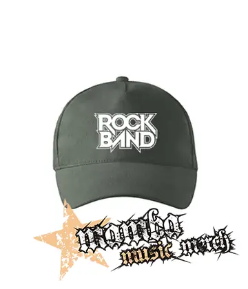 ROCK BAND - Logo - šiltovka vo farbe tmavá bridlica