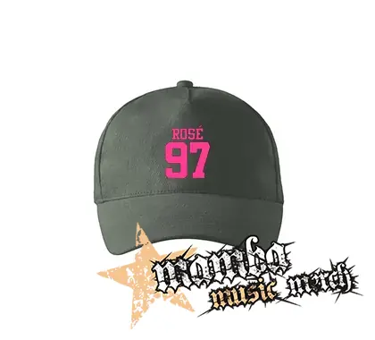 ROSÉ 97 - Pink Logo - šiltovka vo farbe tmavá bridlica