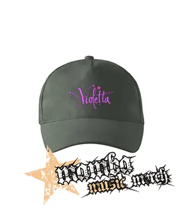 VIOLETTA - Logo - šiltovka vo farbe tmavá bridlica