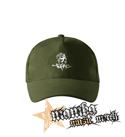 2 PAC - Portrait Years - zelená šiltovka "military green"