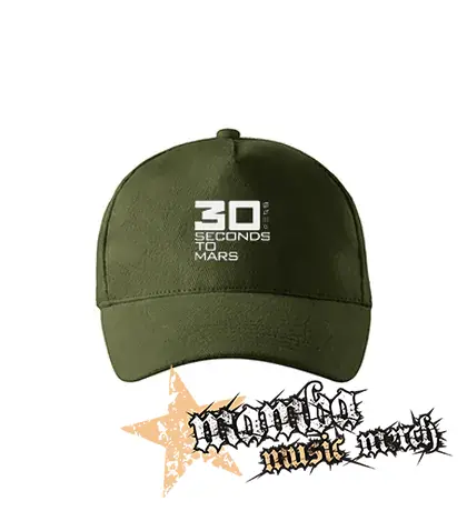 30 SECONDS TO MARS - Big Logo - zelená šiltovka "military green"