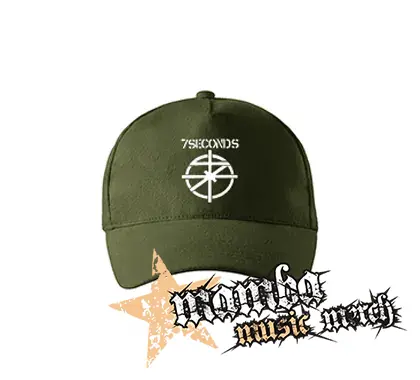 7 SECONDS - Logo Crest - zelená šiltovka "military green"