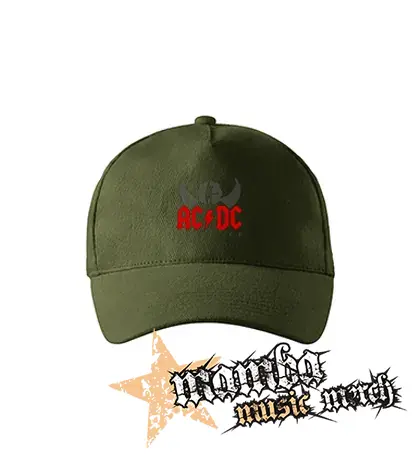 ACDC - Black Ice Angus Silhouette - zelená šiltovka "military green"