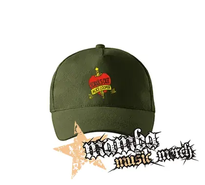 ALICE COOPER - School's Out - zelená šiltovka "military green"