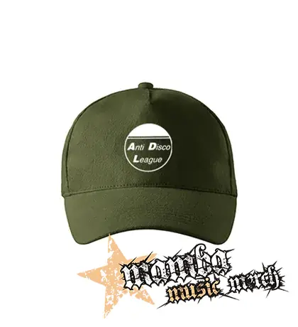 ANTI DISCO LEAGUE - Logo Circle - zelená šiltovka "military green"