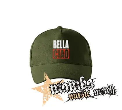 BELLA CIAO - zelená šiltovka "military green"