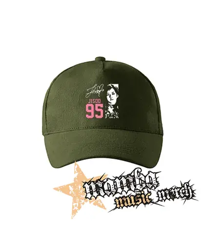 BLACKPINK - Jisoo 95 Signature Portrait - zelená šiltovka "military green"