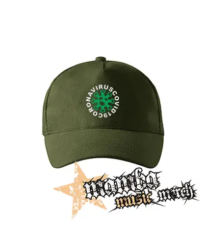 CORONAVIRUS - zelená šiltovka "military green"