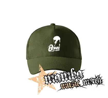 DAVID BOWIE - Portrait Symbol - zelená šiltovka "military green"