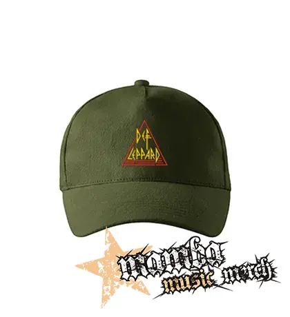 DEF LEPPARD - Color Logo - zelená šiltovka "military green"