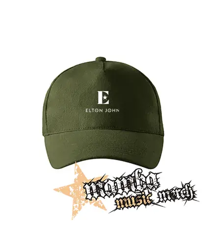 ELTON JOHN - Logo Star - zelená šiltovka "military green"