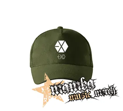 EXO - Logo - zelená šiltovka "military green"