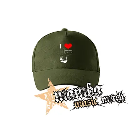 I LOVE ARIANA GRANDE - zelená šiltovka "military green"