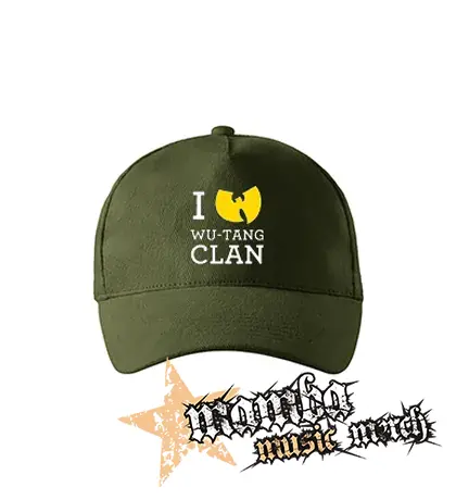 I LOVE WU TANG - zelená šiltovka "military green"