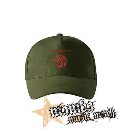 IRON MAIDEN - Senjutsu Snake - zelená šiltovka "military green"