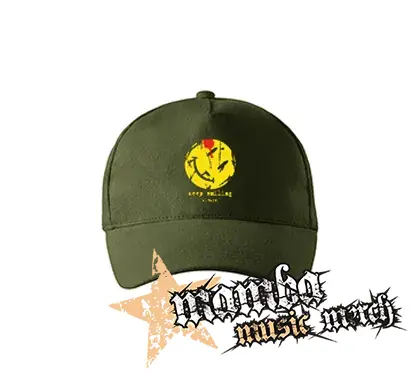 KEEP SMILING ALWAYS - zelená šiltovka "military green"