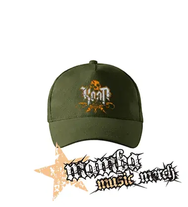 KORN - Logo Crest Bakersfield Orange - zelená šiltovka "military green"