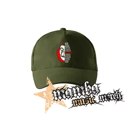 LA CASA DE PAPEL - Professor - zelená šiltovka "military green"
